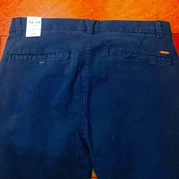 NWT Zara Slim fit Chino pants in KIDS size 13/14 - Picture 8 of 11
